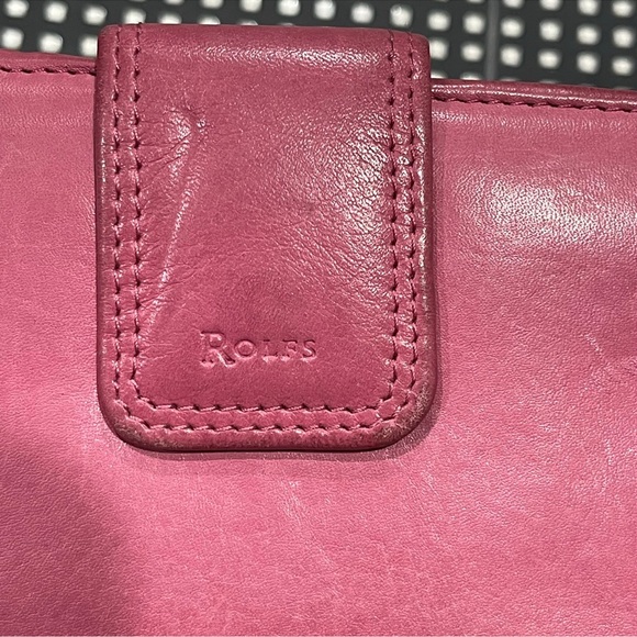 Vintage Rolfs genuine leather wallet Barbie pink - Picture 4 of 11